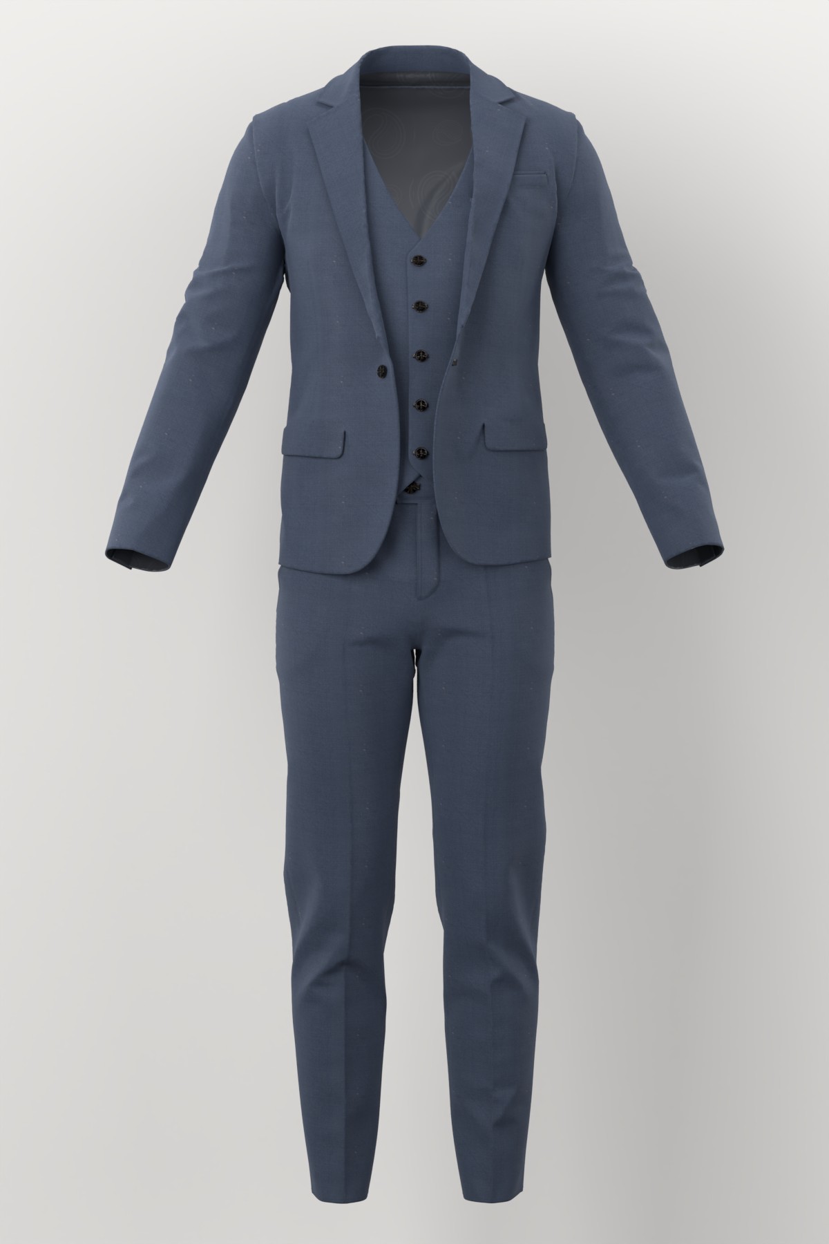 Vitale Barberis Canonico Perennial Super 110's Solid-Sharkskin No. 29287 made up: three-piece suit