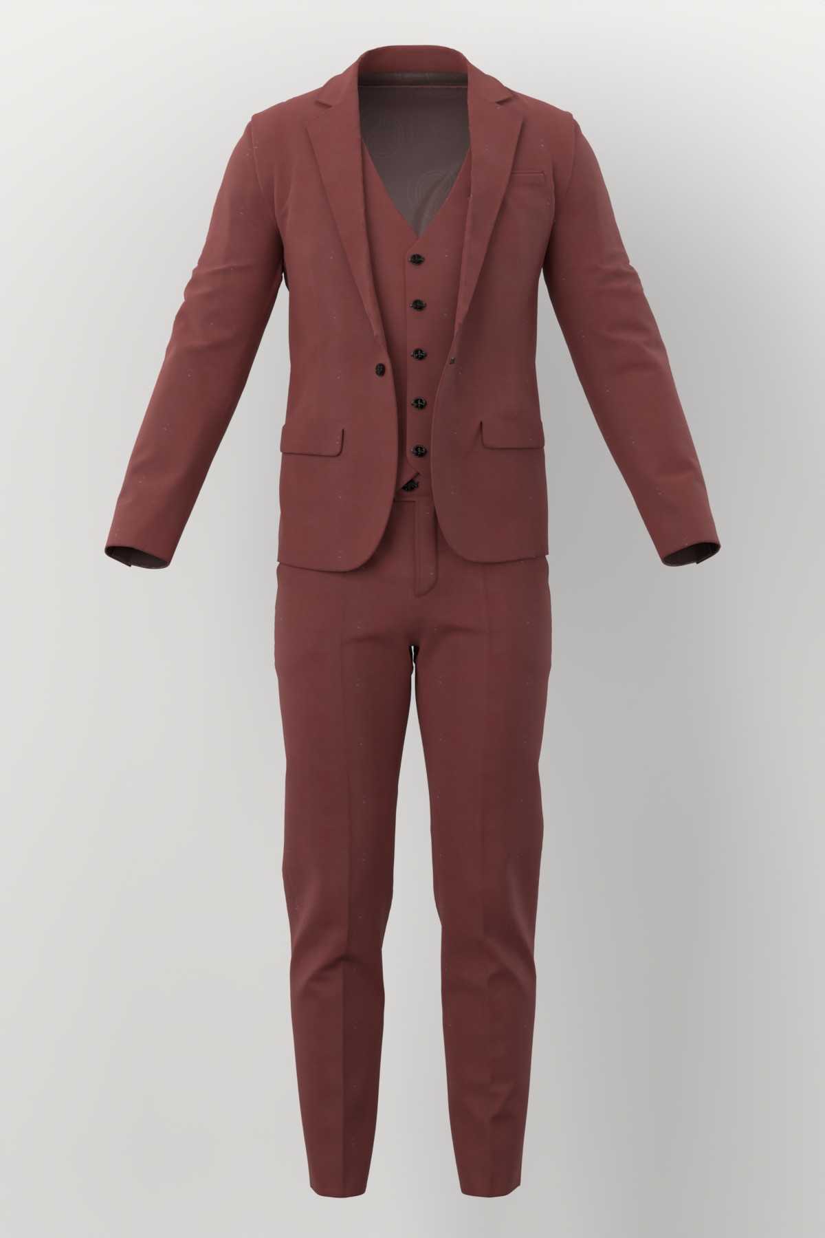 Vitale Barberis Canonico Perennial Super 110's Solid-Sharkskin No. 29291 made up: three-piece suit