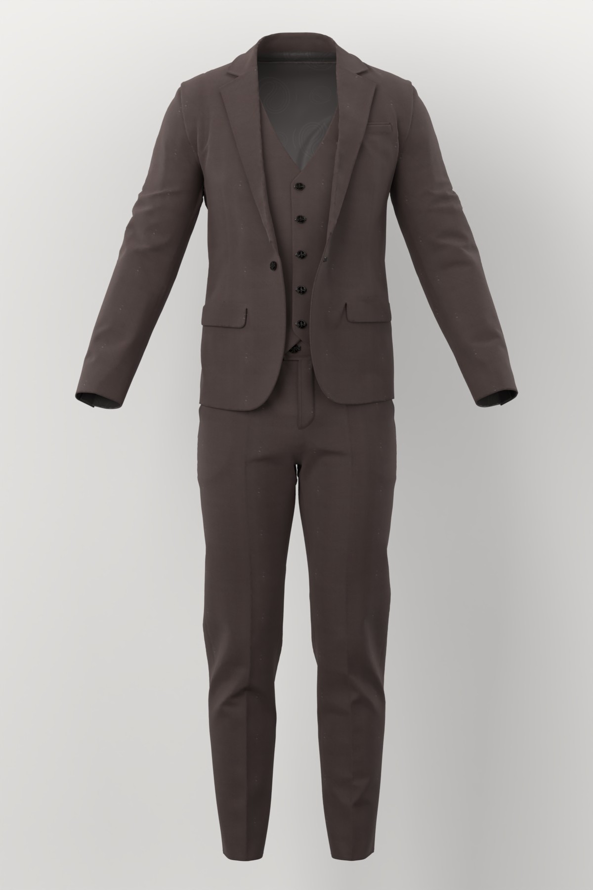 Vitale Barberis Canonico Perennial Super 110's Solid-Sharkskin No. 29682 made up: three-piece suit