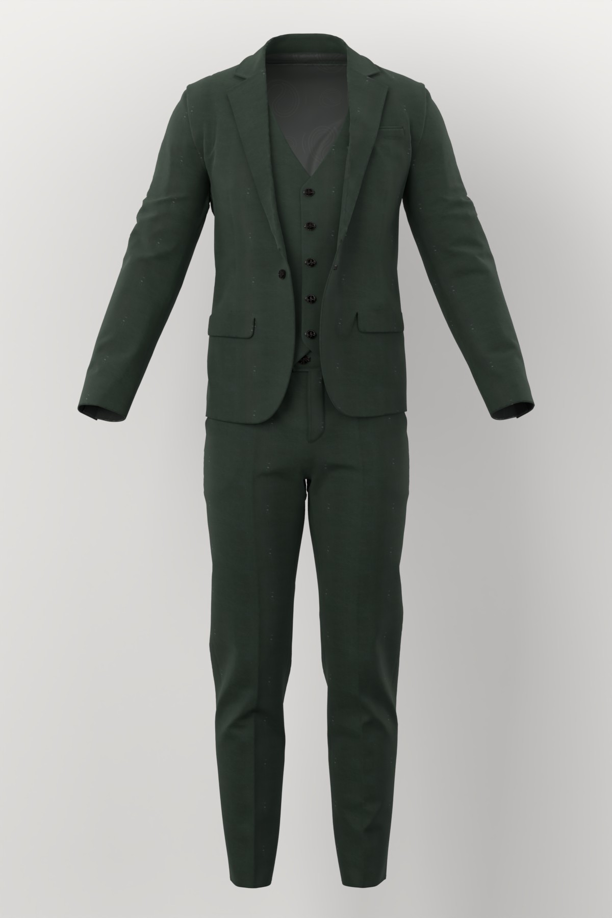 Vitale Barberis Canonico Perennial Super 110's Solid-Sharkskin No. 29686 made up: three-piece suit