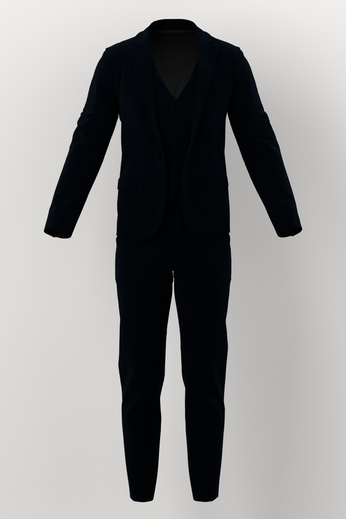 Vitale Barberis Canonico Super 120's Flannel No. 27863 made up: three-piece suit