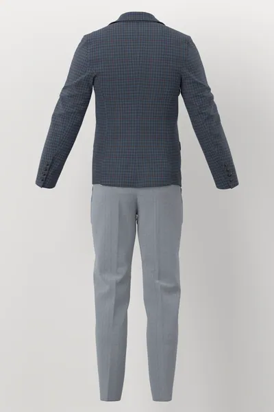 Loro Piana Super 150's Jacketing No. 29886 made up: back