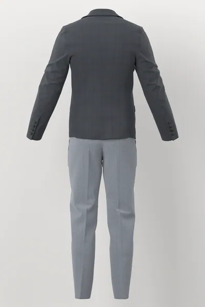 Loro Piana Super 150's Jacketing No. 29887 made up: back