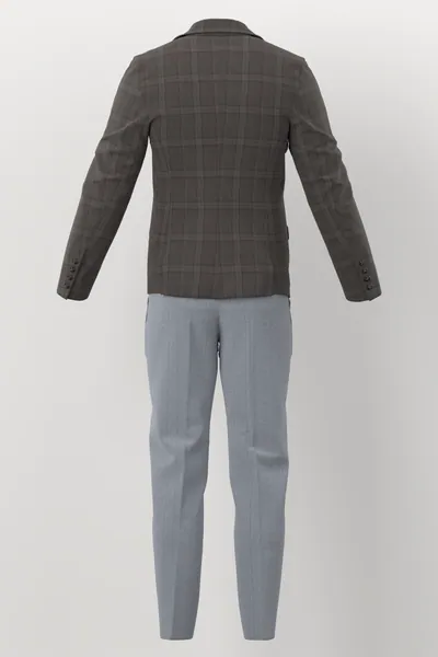 Loro Piana Super 150's Jacketing No. 29891 made up: back