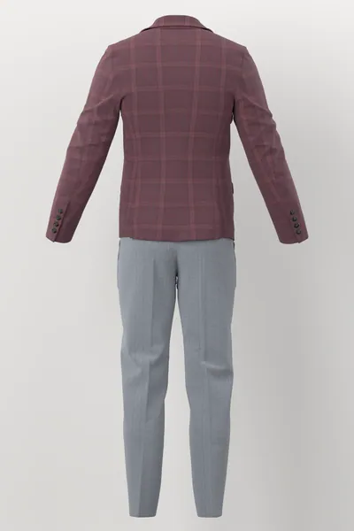Loro Piana Super 150's Jacketing No. 29892 made up: back