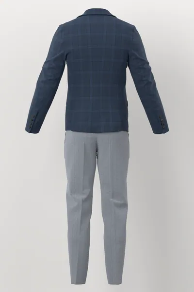 Loro Piana Super 150's Jacketing No. 29893 made up: back