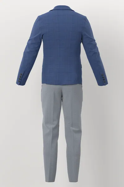 Loro Piana Super 150's Jacketing No. 29901 made up: back