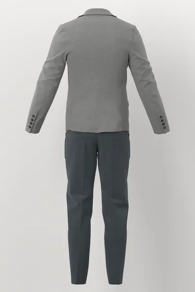 Loro Piana Super 150's Jacketing No. 29904 made up: back