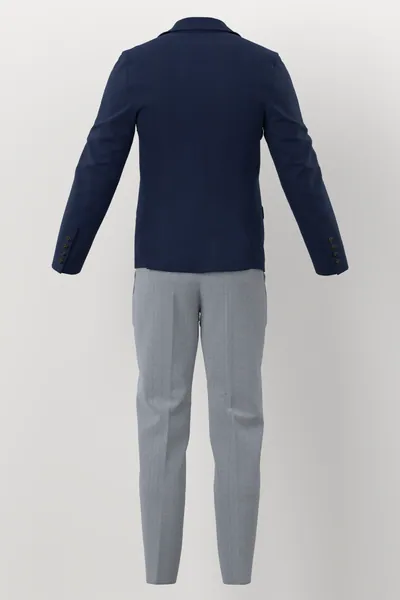 Loro Piana Super 150's Jacketing No. 29907 made up: back