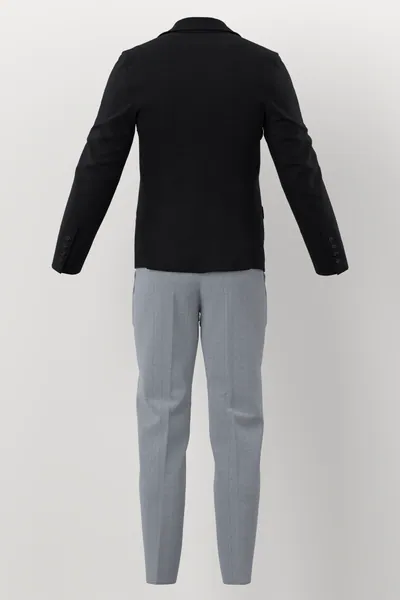 Loro Piana Super 150's Jacketing No. 29909 made up: back