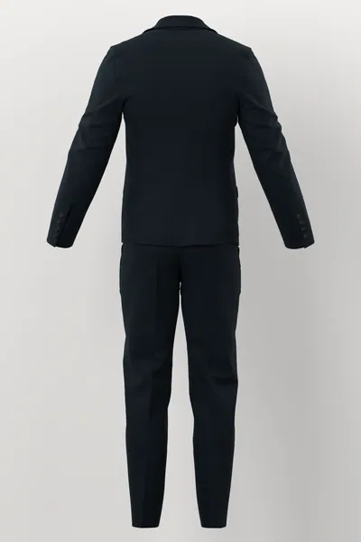 Vitale Barberis Canonico Perennial Super 110's Solid-Sharkskin No. 26953 made up: back