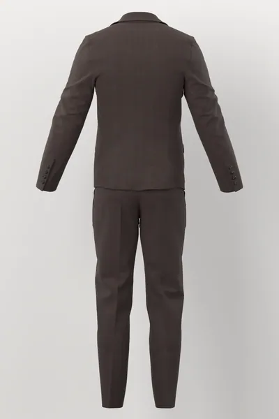 Vitale Barberis Canonico Perennial Super 110's Solid-Sharkskin No. 29289 made up: back