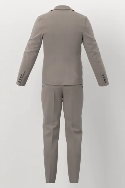 Vitale Barberis Canonico Perennial Super 110's Solid-Sharkskin No. 29680 made up: back