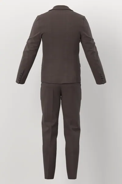 Vitale Barberis Canonico Perennial Super 110's Solid-Sharkskin No. 29682 made up: back