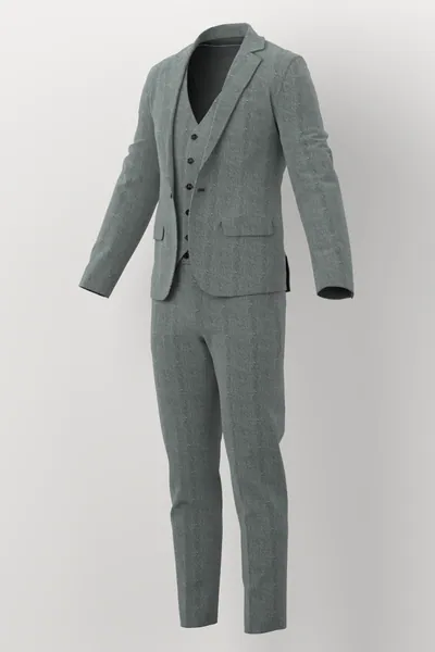 Devonshire Tweeds No. 27330 made up: three-quarter