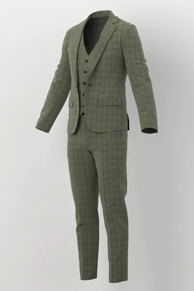 Devonshire Tweeds No. 30041 made up: three-quarter