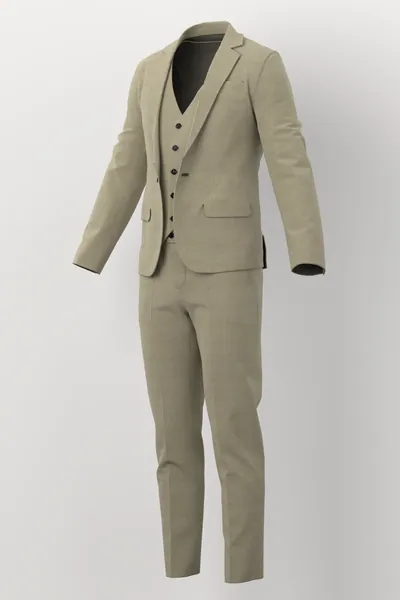 Linen No. 20145 made up: three-quarter