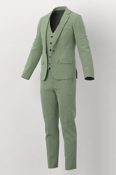 Linen No. 27513 made up: three-quarter