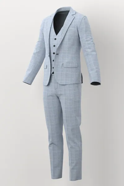 Linen No. 30172 made up: three-quarter