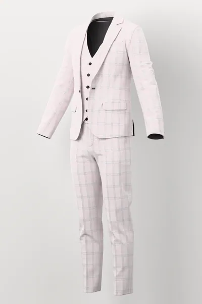 Linen No. 30178 made up: three-quarter