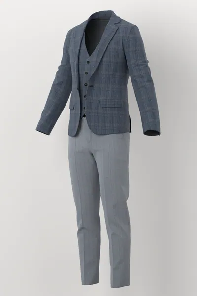 Marzotto Jacketing No. 25746 made up: three-quarter