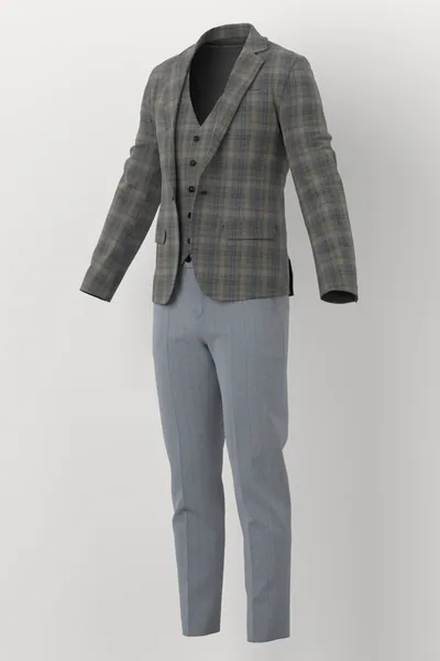 Marzotto Jacketing No. 25747 made up: three-quarter