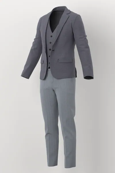 Marzotto Jacketing No. 26225 made up: three-quarter