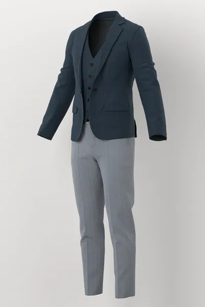 Marzotto Jacketing No. 26266 made up: three-quarter