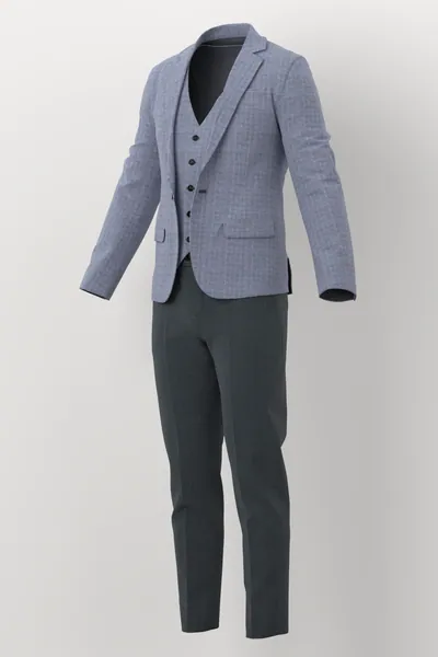 Marzotto Jacketing No. 26278 made up: three-quarter
