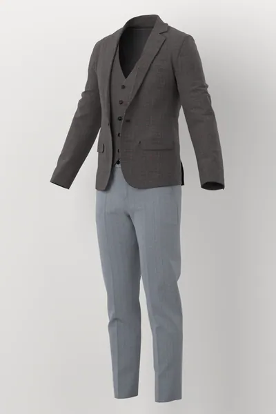 Marzotto Jacketing No. 26279 made up: three-quarter