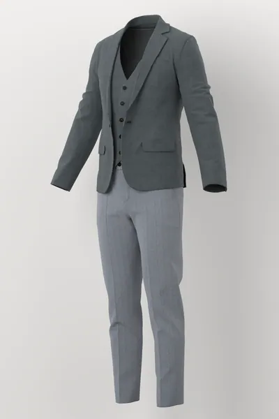 Marzotto Jacketing No. 26304 made up: three-quarter