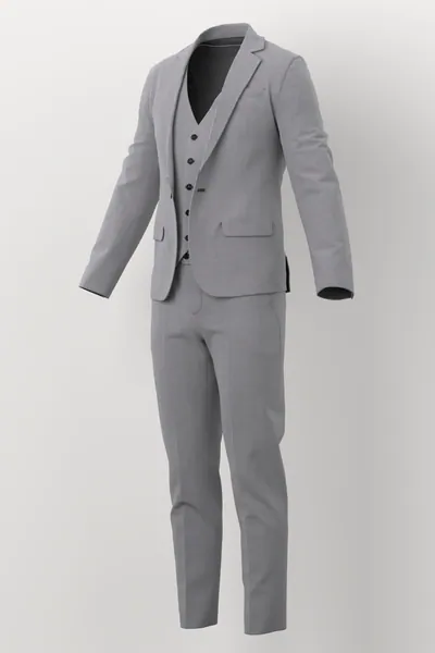 Michaelangelo Stretch Wool No. 28973 made up: three-quarter
