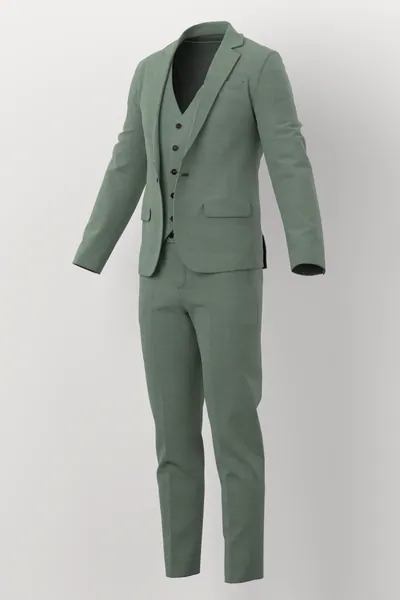 Michaelangelo Stretch Wool No. 29827 made up: three-quarter