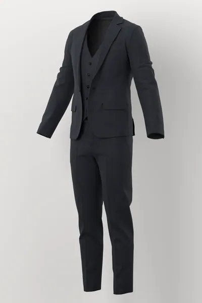Michaelangelo Stretch Wool No. 29839 made up: three-quarter