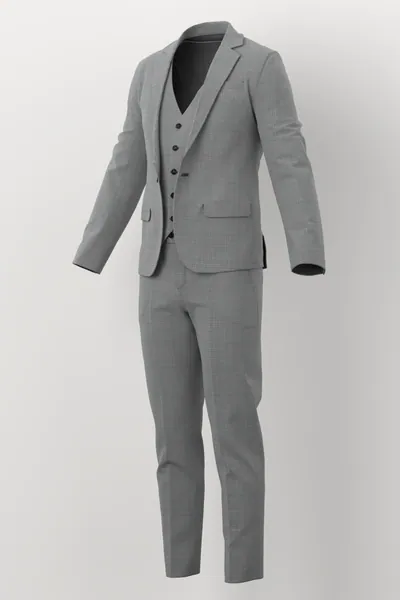 Michaelangelo Stretch Wool No. 29847 made up: three-quarter