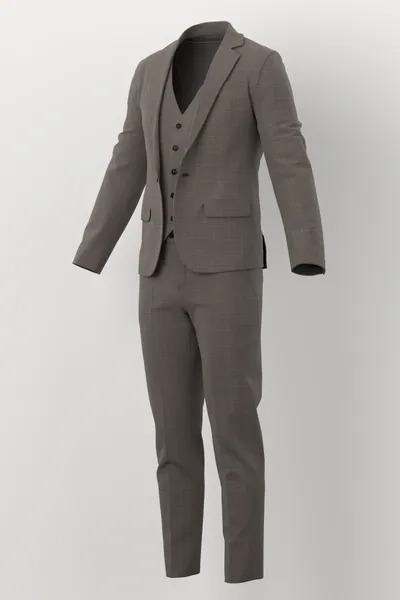 Michaelangelo Stretch Wool No. 29851 made up: three-quarter