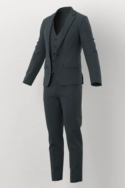 Vitale Barberis Canonico Perennial Super 110's Fancies No. 26962 made up: three-quarter