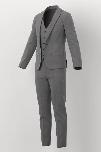 Vitale Barberis Canonico Perennial Super 110's Fancies No. 29919 made up: three-quarter