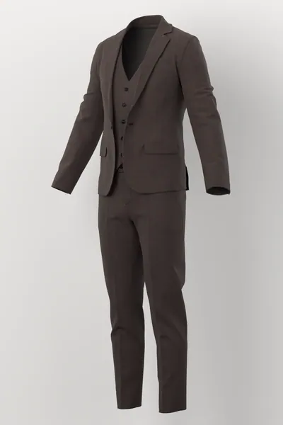 Vitale Barberis Canonico Perennial Super 110's Solid-Sharkskin No. 29289 made up: three-quarter