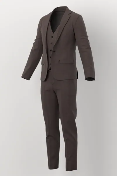 Vitale Barberis Canonico Perennial Super 110's Solid-Sharkskin No. 29682 made up: three-quarter