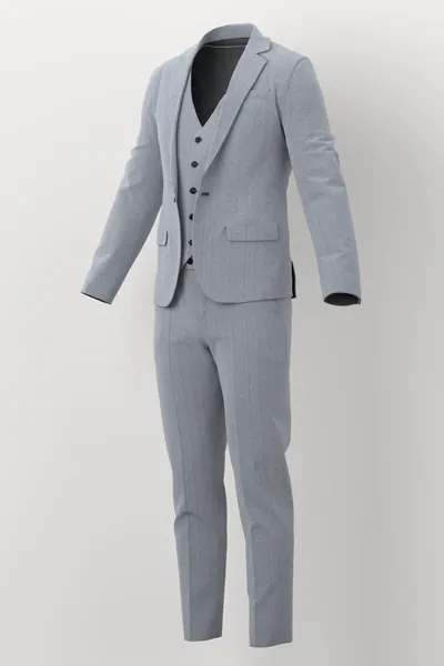 Vitale Barberis Canonico Super 120's Flannel No. 27854 made up: three-quarter