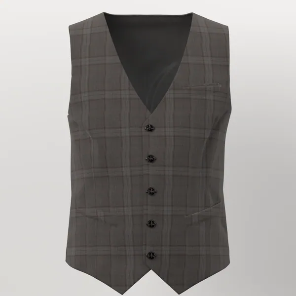 Loro Piana Super 150's Jacketing No. 29891 made up: vest