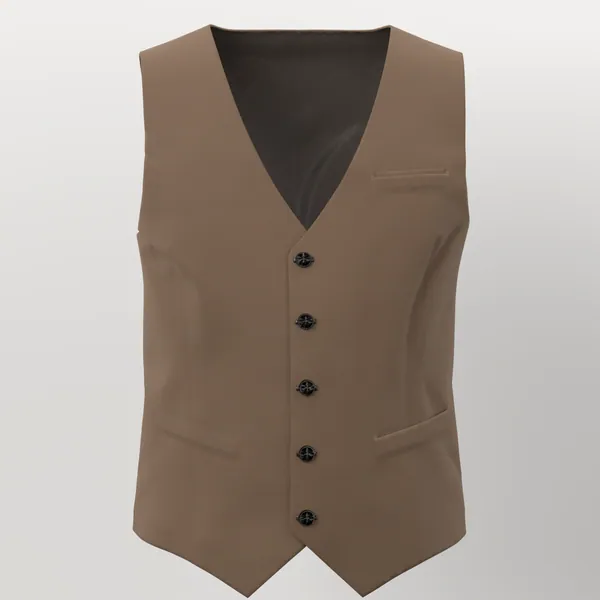 Vitale Barberis Canonico Perennial Super 110's Solid-Sharkskin No. 26942 made up: vest
