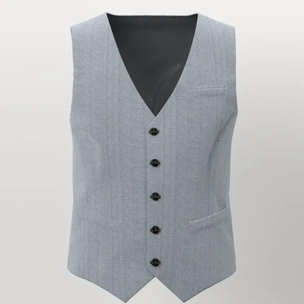 Vitale Barberis Canonico Super 120's Flannel No. 27854 made up: vest