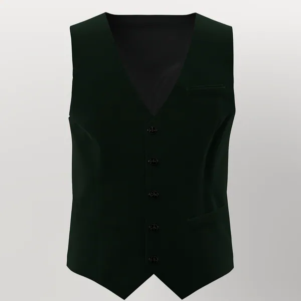 Vitale Barberis Canonico Super 120's Flannel No. 27866 made up: vest