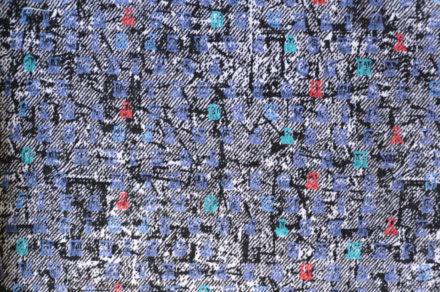 Printed Shirting No. 28116, original swatch photo
