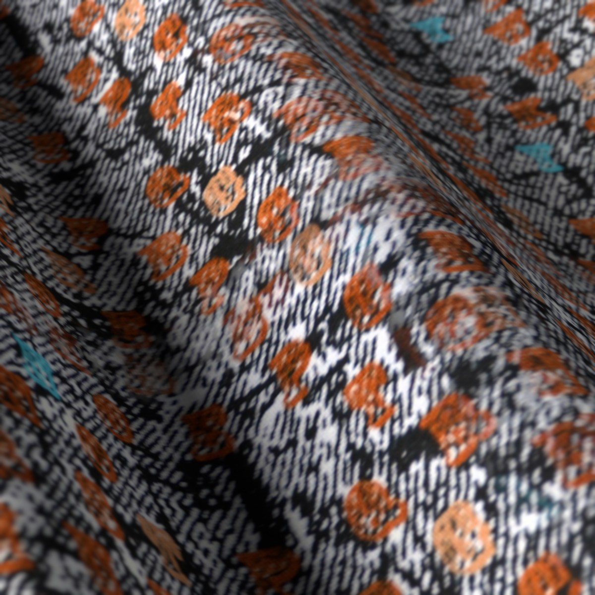 Printed Shirting No. 28117, draped close-up