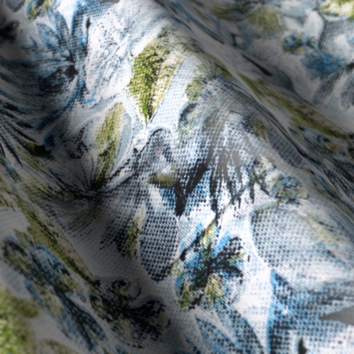 Printed Shirting No. 28121, draped close-up