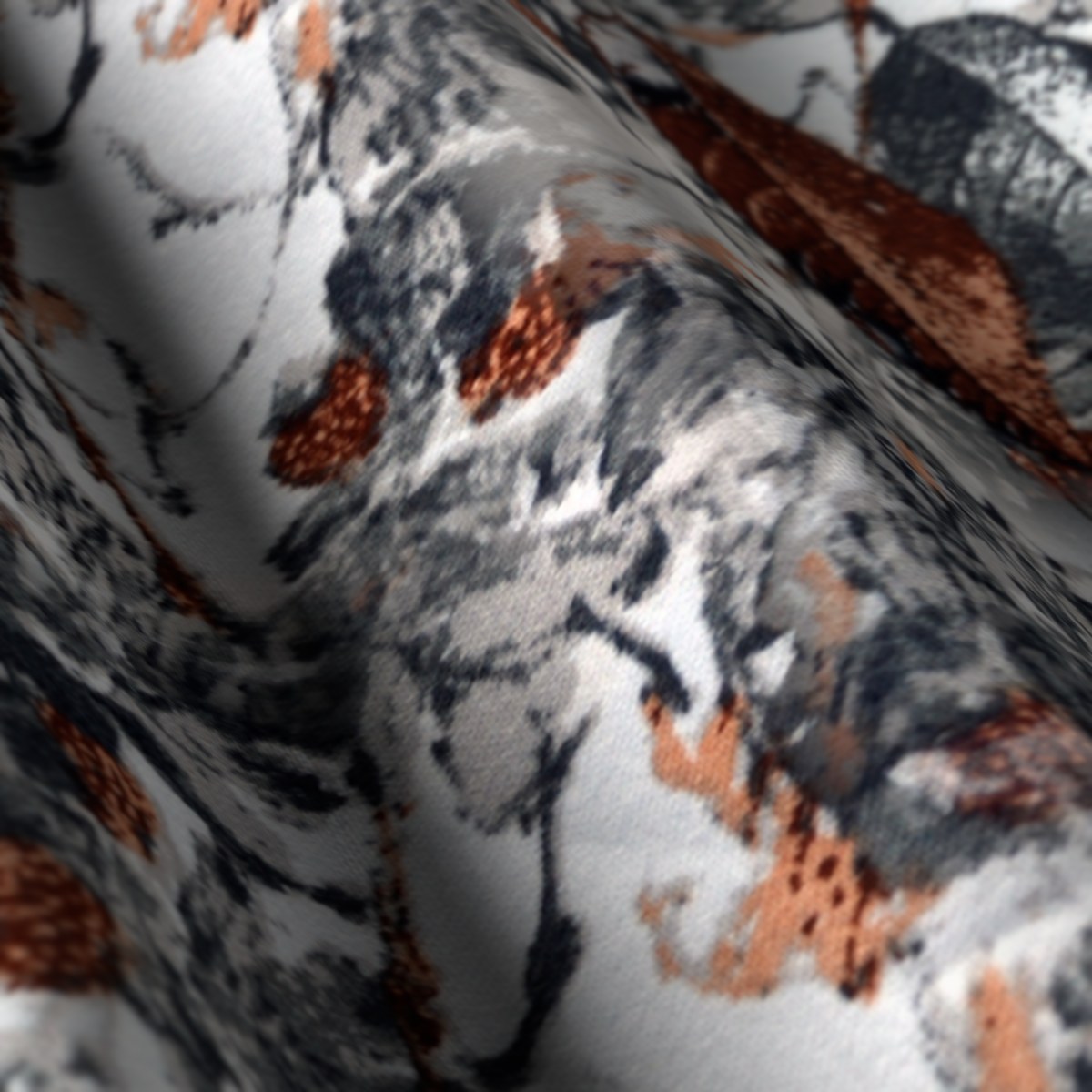 Printed Shirting No. 28135, draped close-up