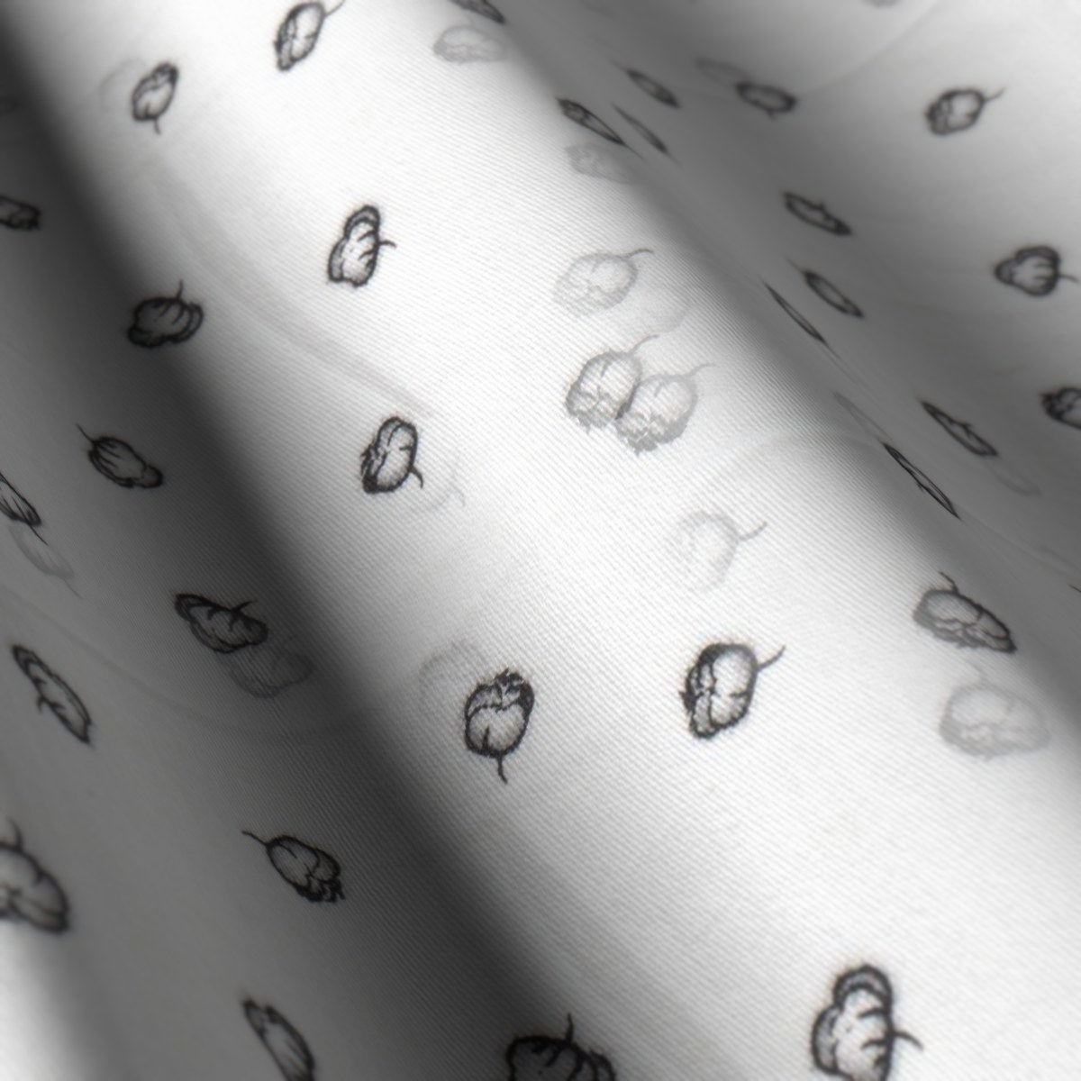 Printed Shirting No. 28915, draped close-up